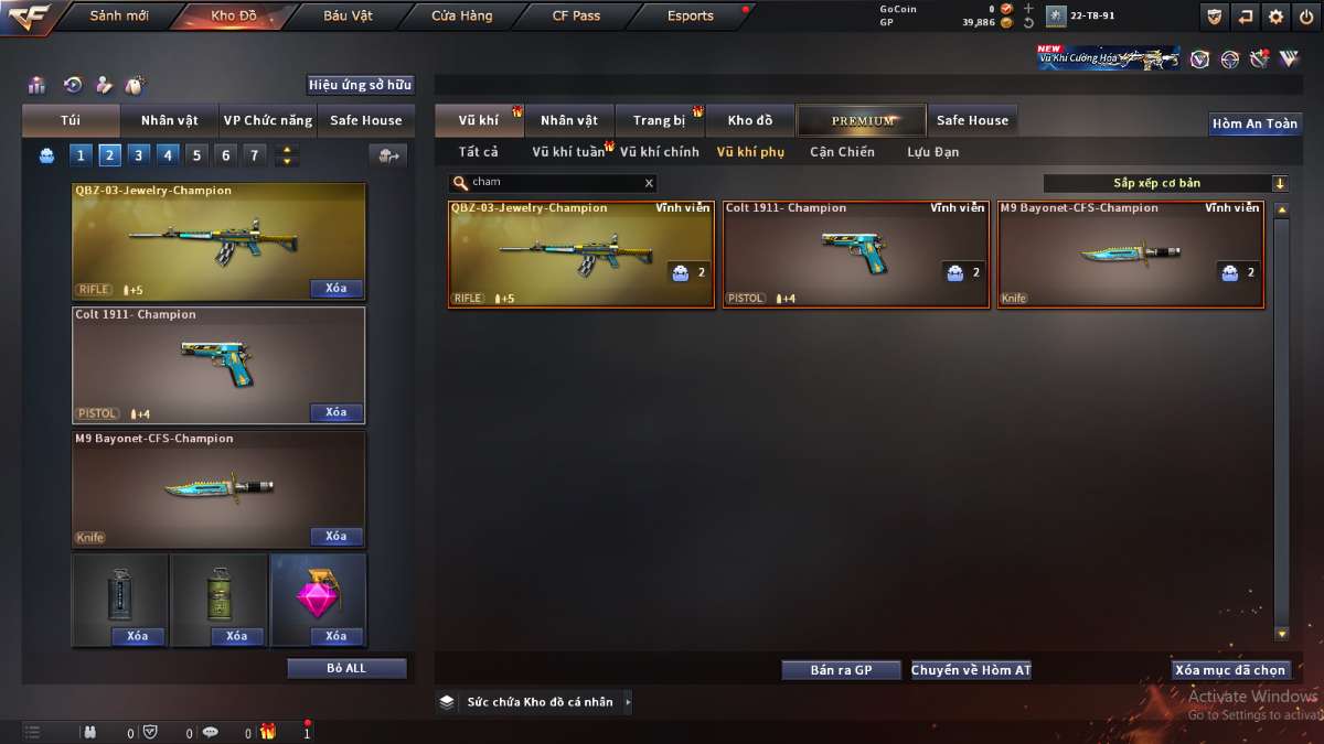 shop acc cf uy tin gia re